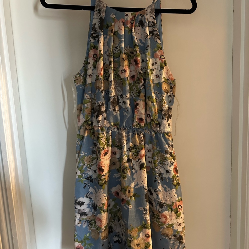 Floral Blue Dress